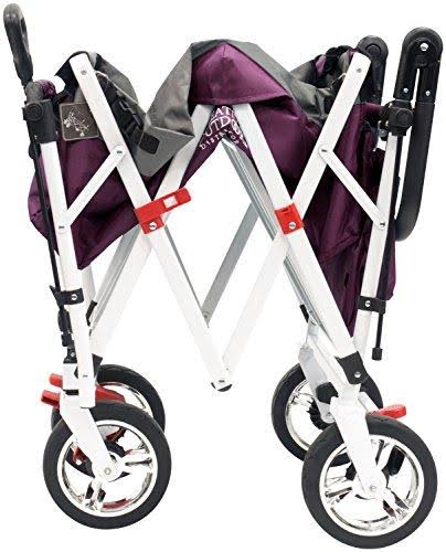 Magenta Push-Pull Folding Wagon with Canopy M6244