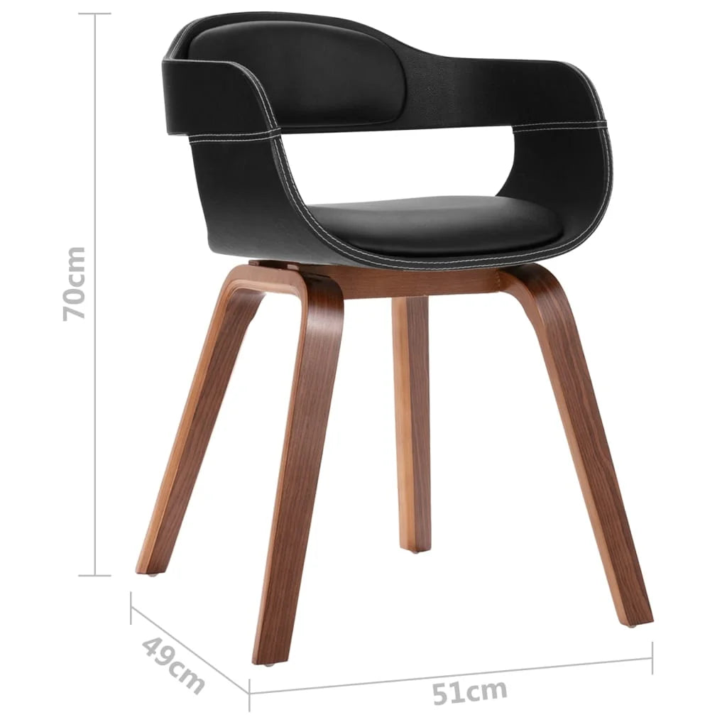 Bentwood Faux Leather Dining Chair Y1168