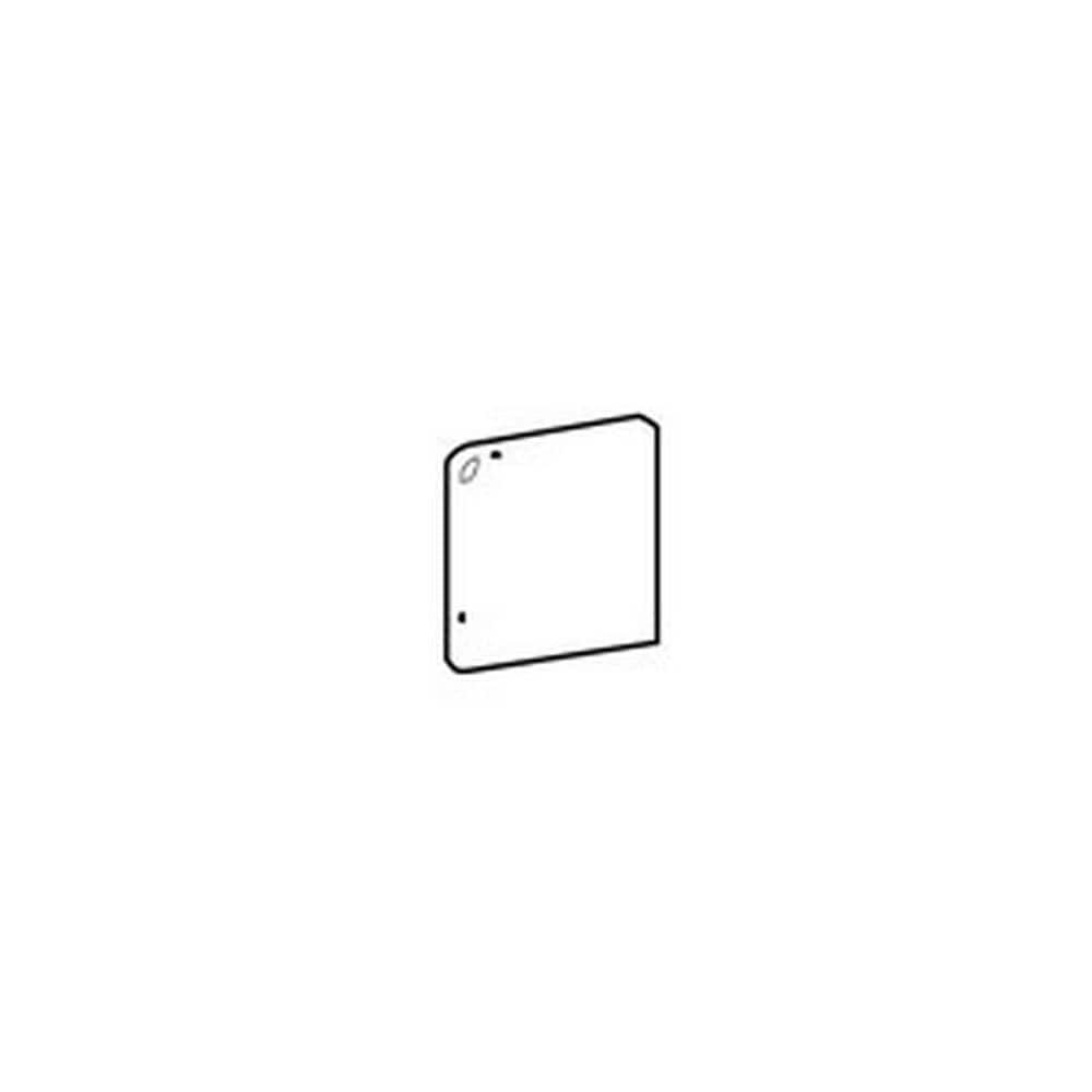 White Ceramic Bullnose Corner Tile (2-in x 2-in) C213