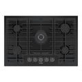 30 in. Black Gas Cooktop with 5 Burners A7306