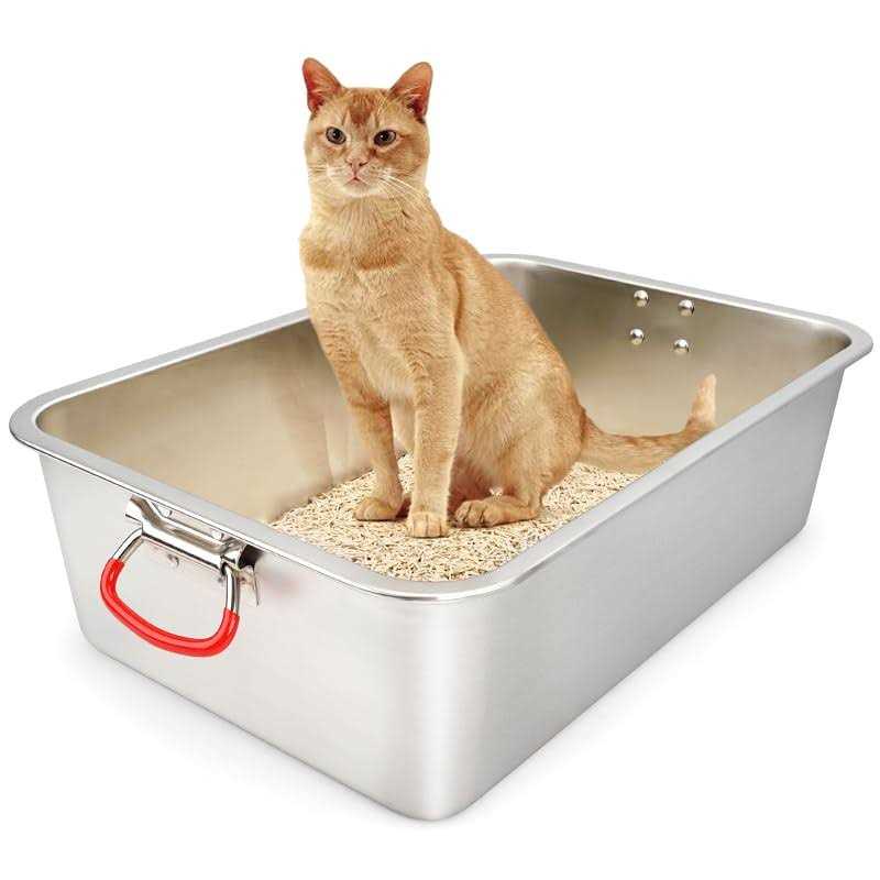 Stainless Steel Cat Litter Box D645