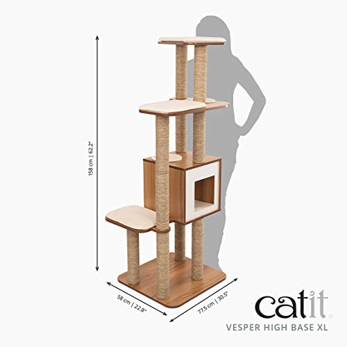 Walnut Extra Large Cat Tree Q932