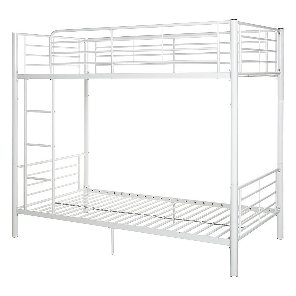White Twin Over Twin Bunk Bed U80940