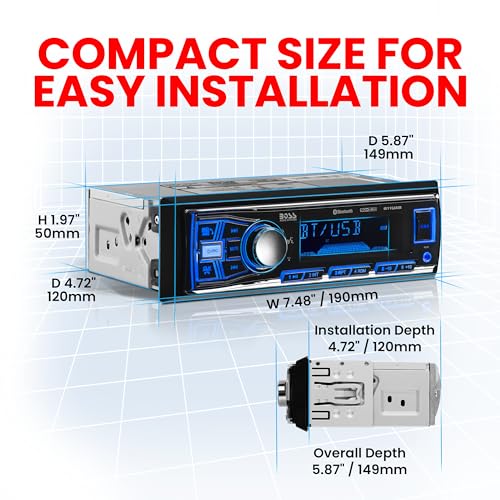 Single Din Bluetooth Car Stereo System R246874