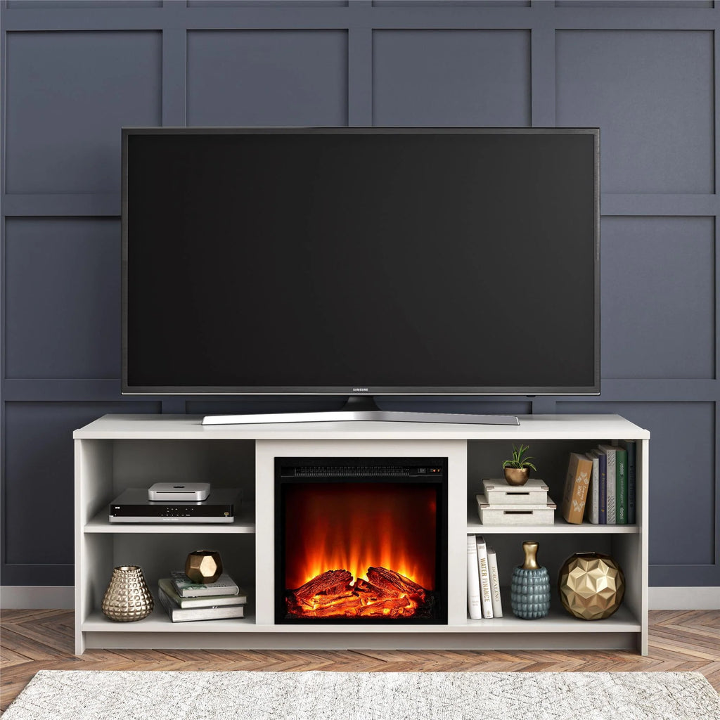 Black Oak Fireplace TV Stand R630111