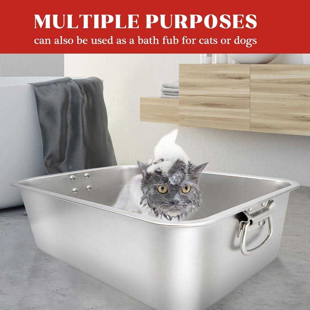 Stainless Steel Cat Litter Box D645