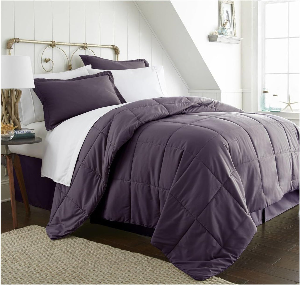 8 Piece Bed in a Bag Queen Navy L2610