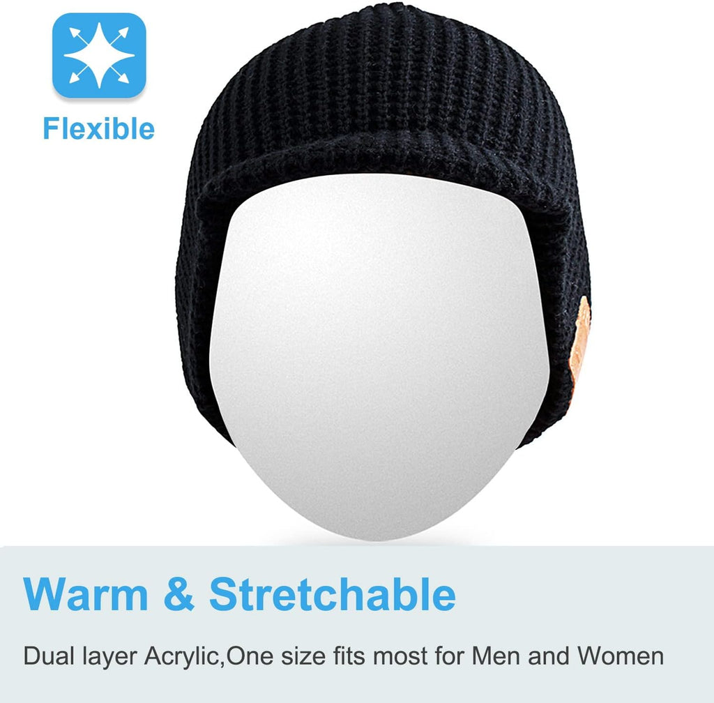 Black Bluetooth Beanie Hat T332