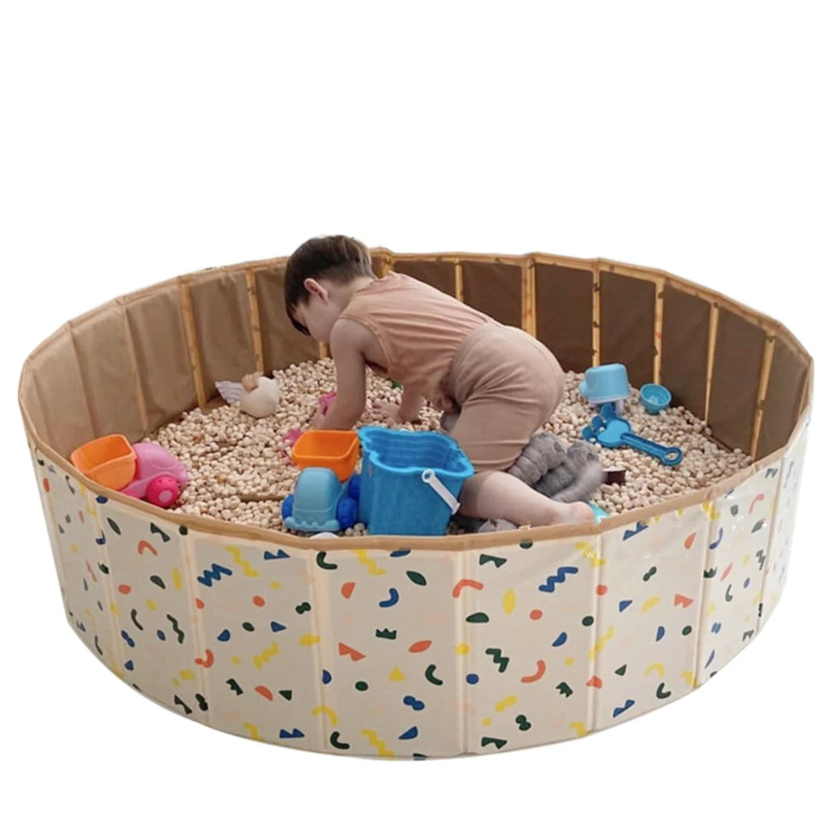 Collapsible Hard Plastic Dog Pool 32 Ball Pit D381