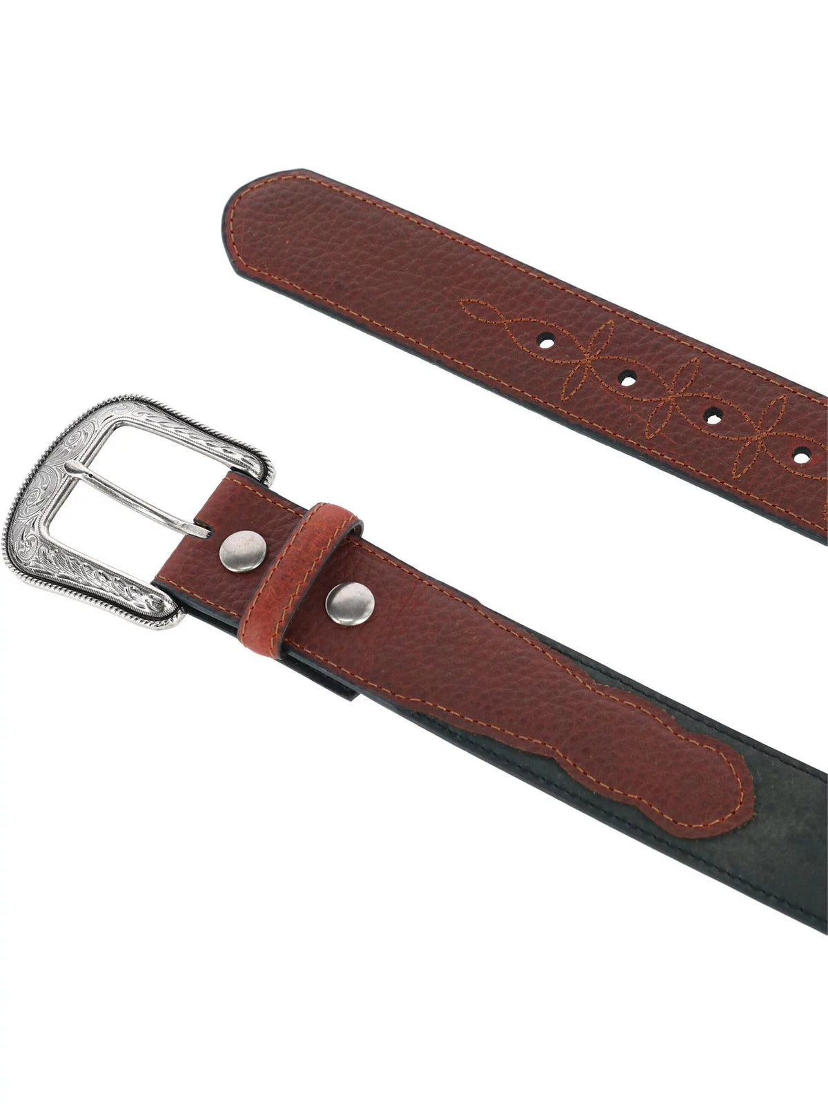 Leather Belt with Billets F582415
