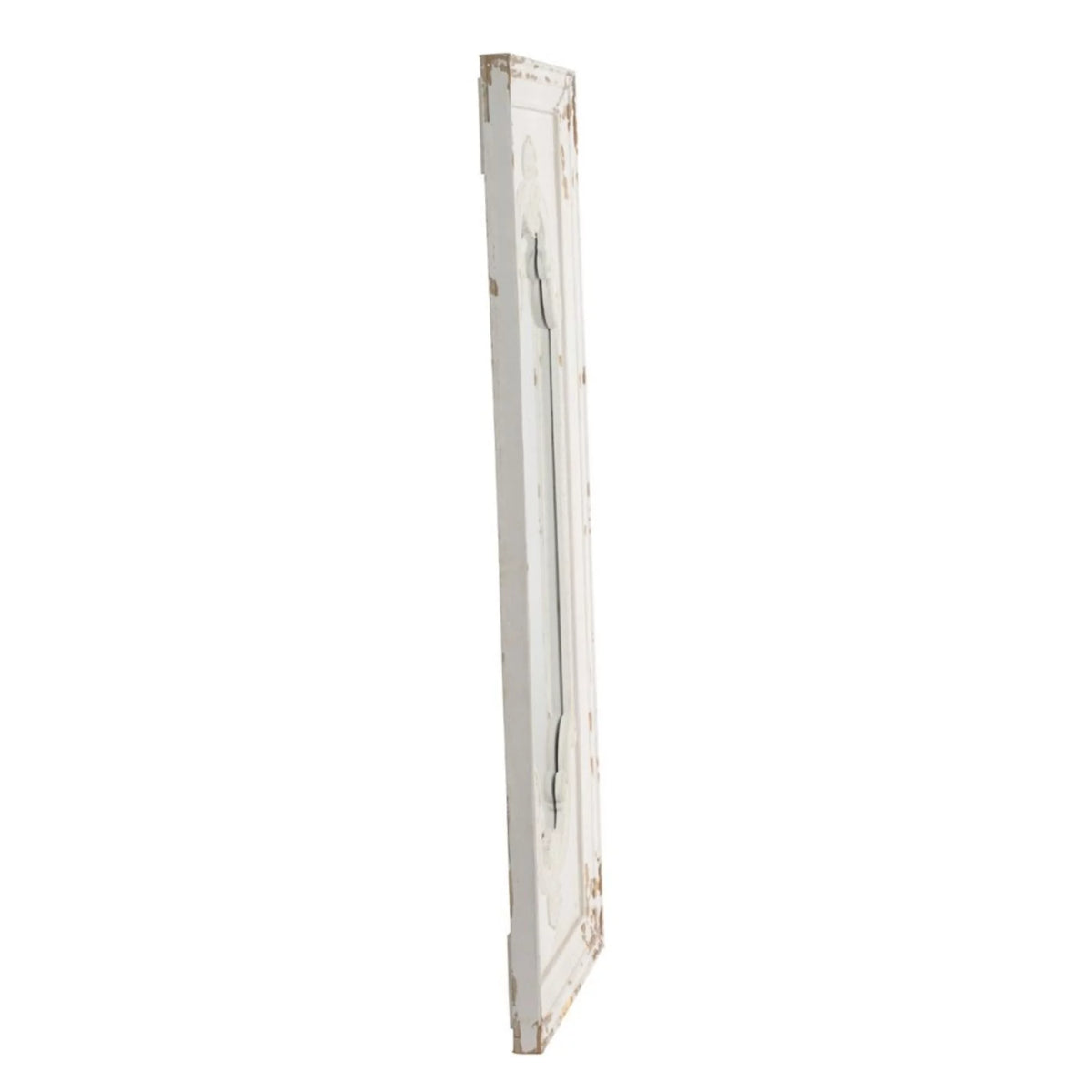 White Antique Style Large Rectangular Wall Mirror P258