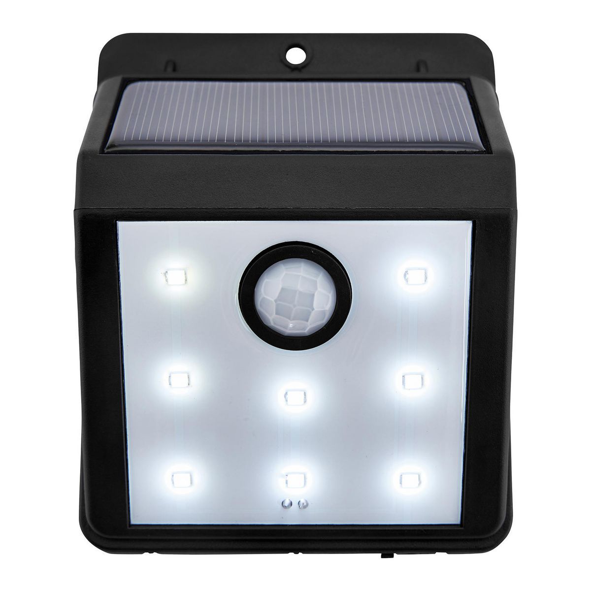 115 Lumen Wall-Mount Solar Security Light, Black M530558