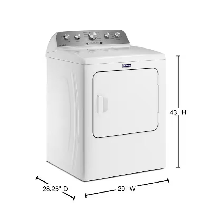 7.0 cu. ft. Vented Gas Dryer in White I35235