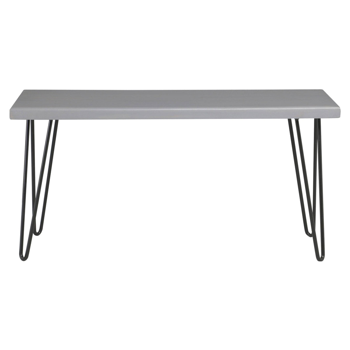 Weathered Gray Wood Bench A7664