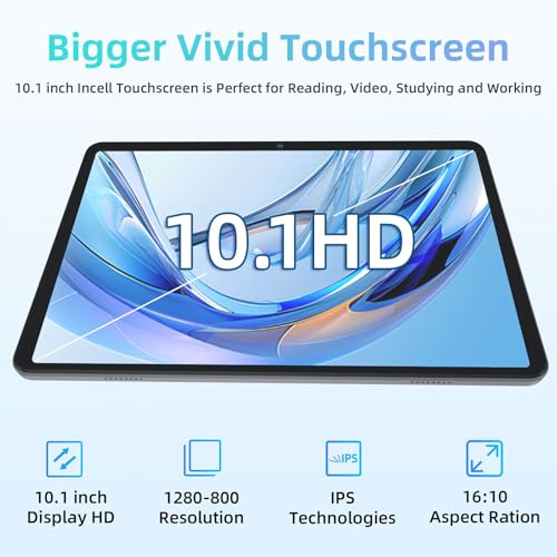 10 inch Android Tablet with Octa-Core Processor, 12GB RAM 64GB ROM, Black F584078