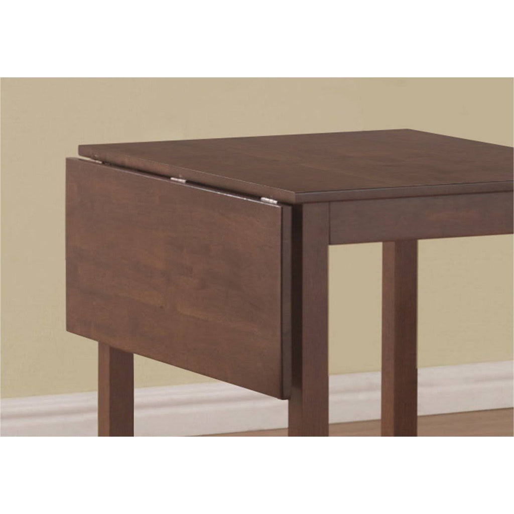 Walnut Beige Solid Wood 3pcs Dining Set W20011