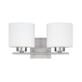 2 Light Brushed Nickel Vanity C320