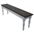 White Farmhouse Bench C254