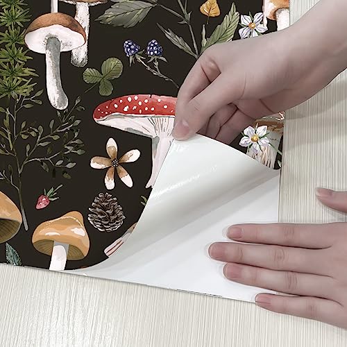 Self Adhesive Contact Paper (Mushroom Floral, 118 inch x 17.4 inch) R57927