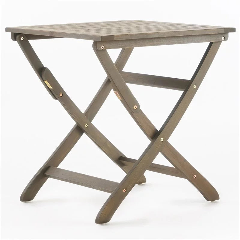 Gray Wooden Foldable Patio Dining Table K5628
