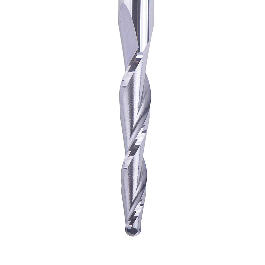 4Pcs Tapered End Mill Set 1/4 Shank 3 OVL Radius 4.0MM Tips Diameter CNC Router Bits B9697