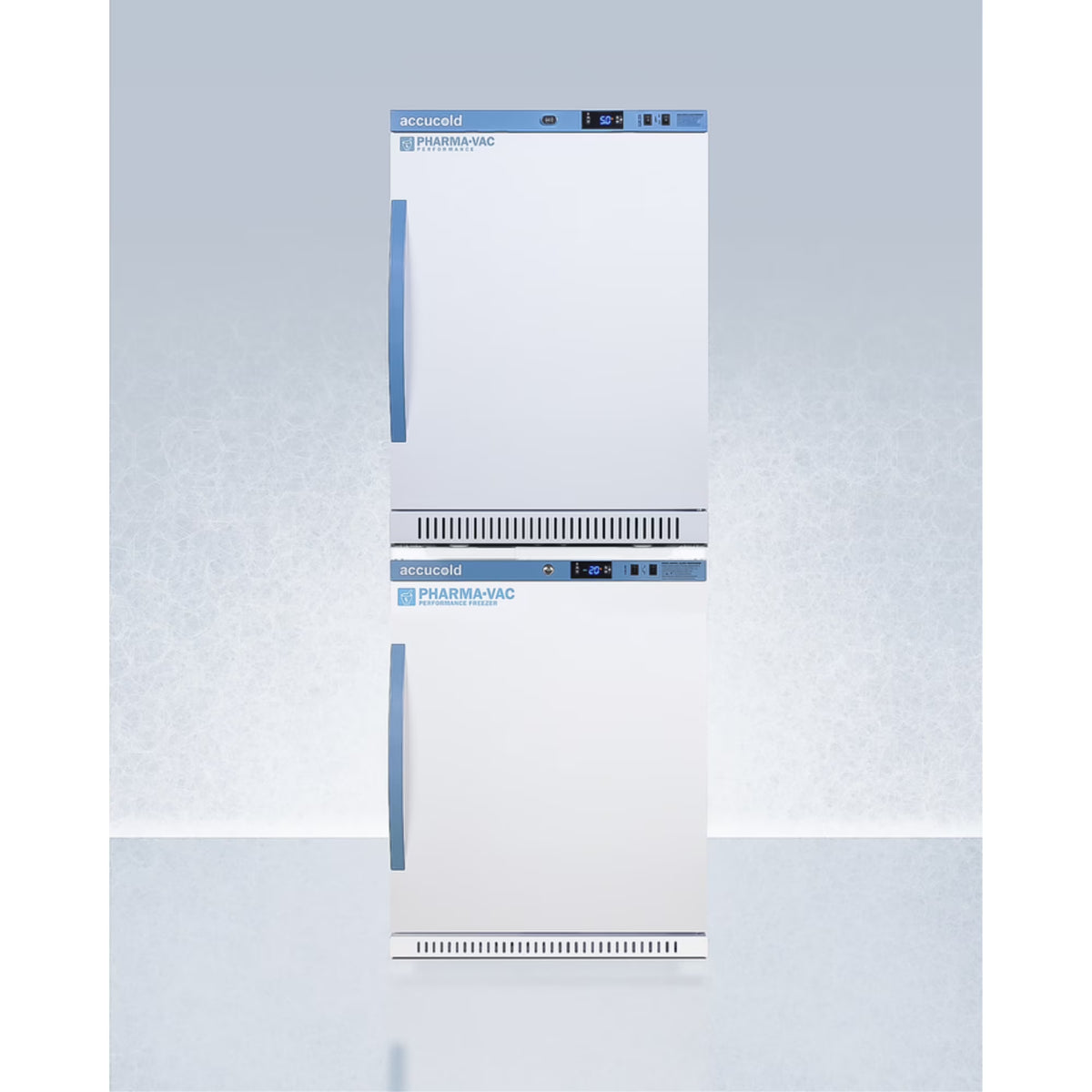 Pharma-Vac stacked vaccine refrigerator/freezer combination I64519