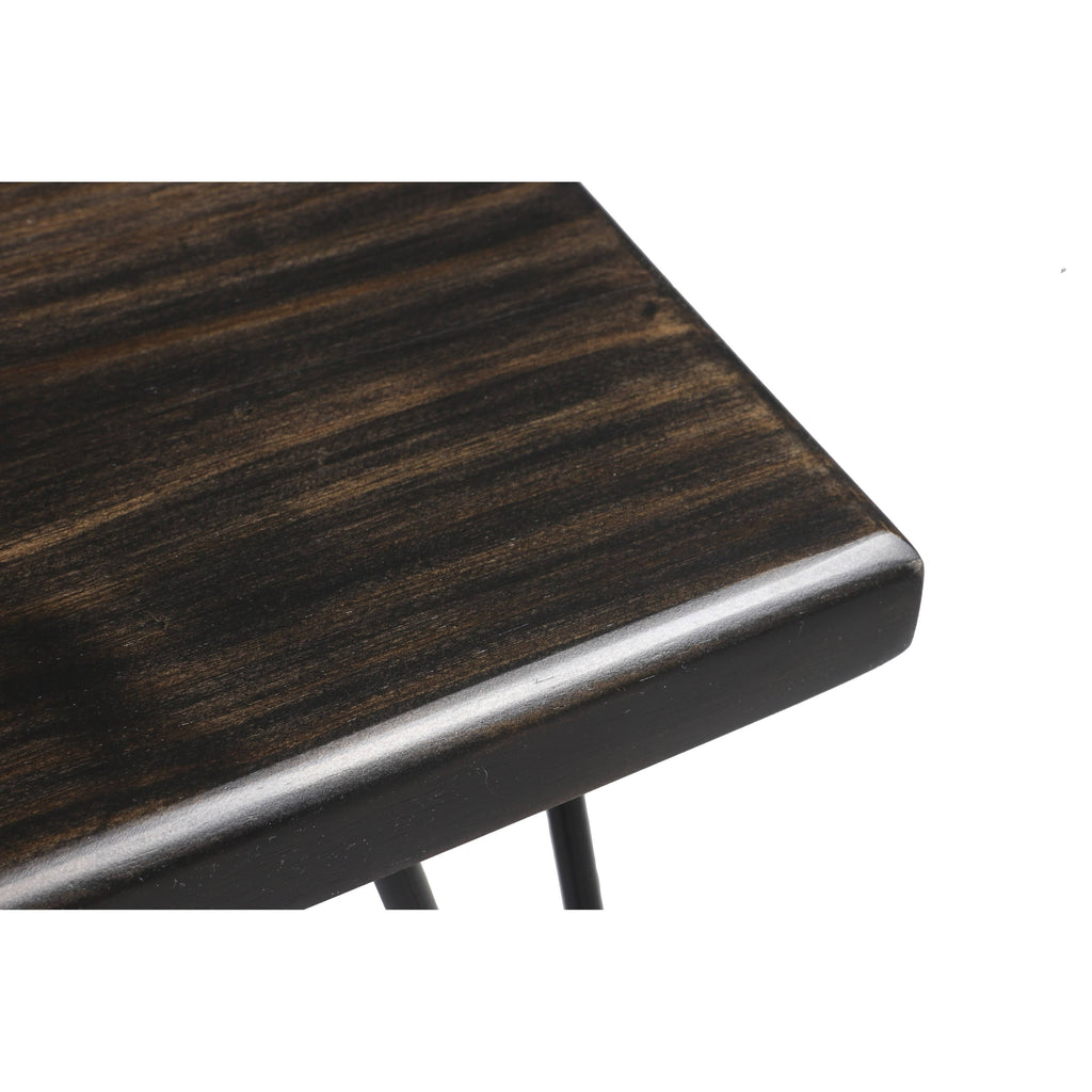 Weathered Gray Wood Bench A7664