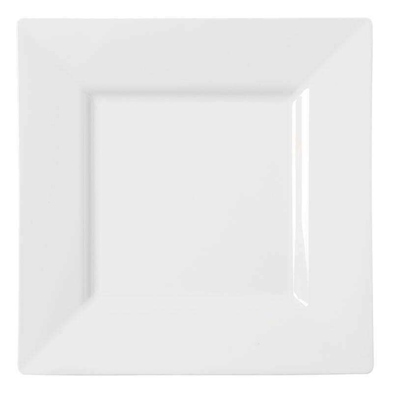 White Disposable Plastic Salad Plates Y36130