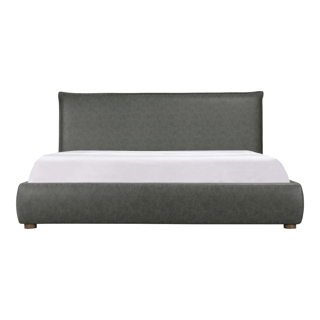 Queen Bed Slate Vegan Leather G973068