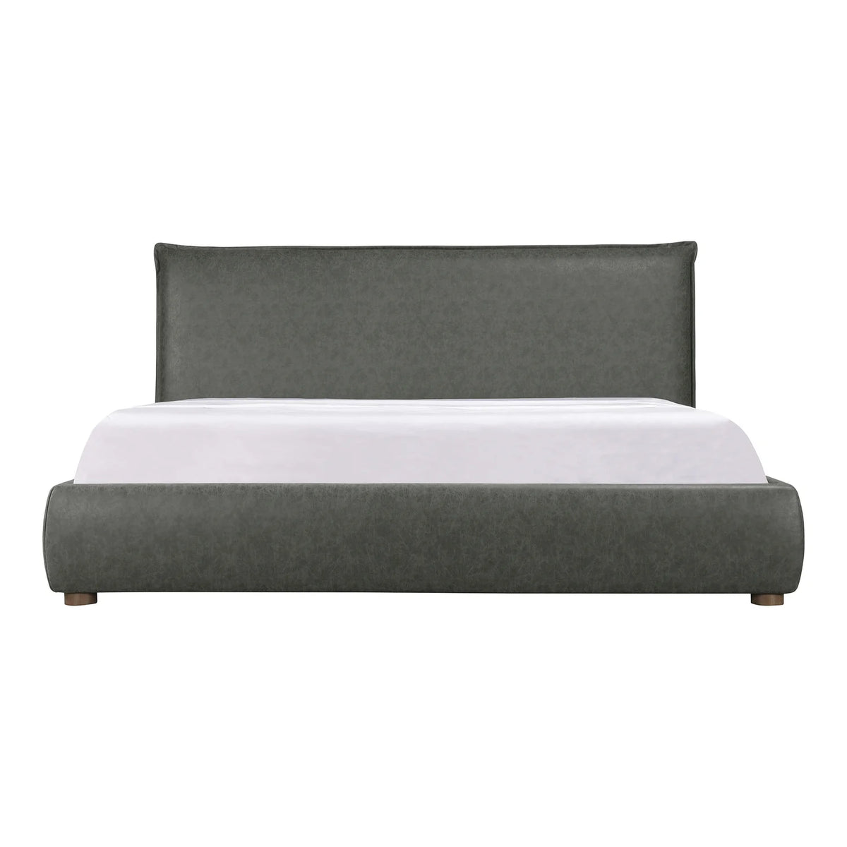 Queen Bed Slate Vegan Leather G973068