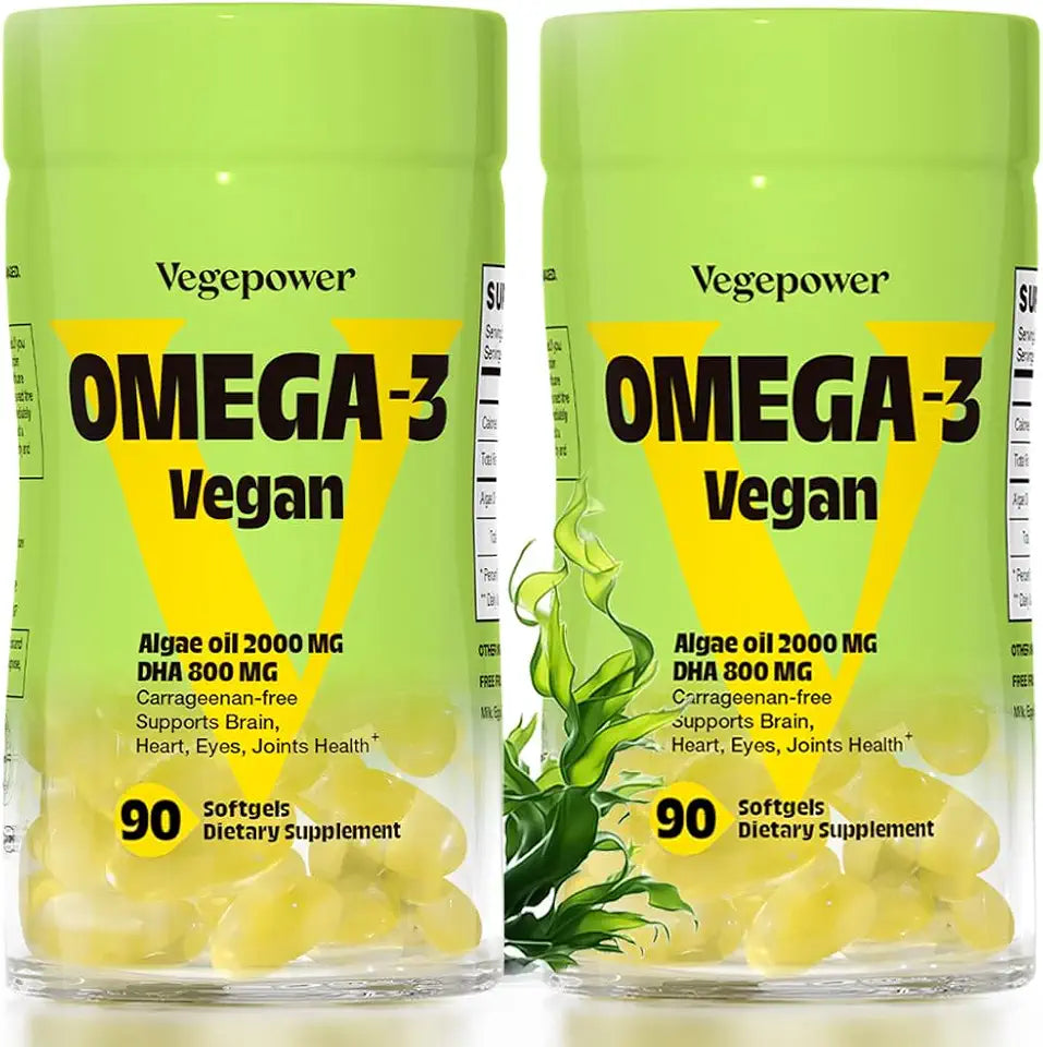 Vegan Omega-3 DHA Algae Oil 90 Softgels Y753086
