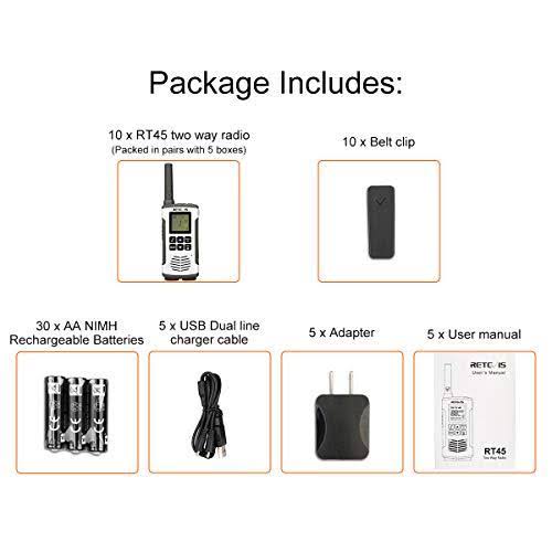 Rechargeable 22 Channel Walkie Talkies B511