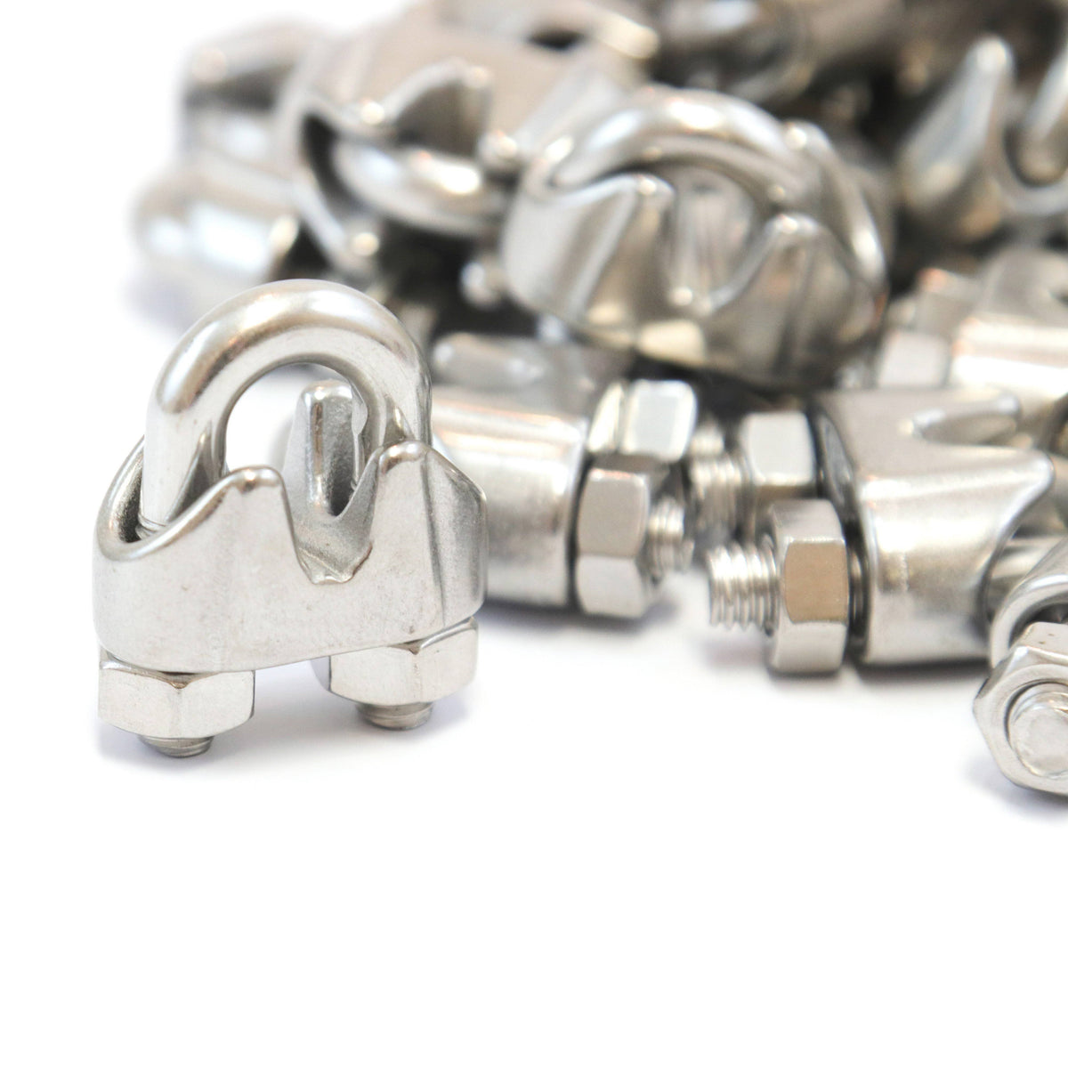 Stainless Steel Wire Rope Cable Clips 3/16 Inches M605385