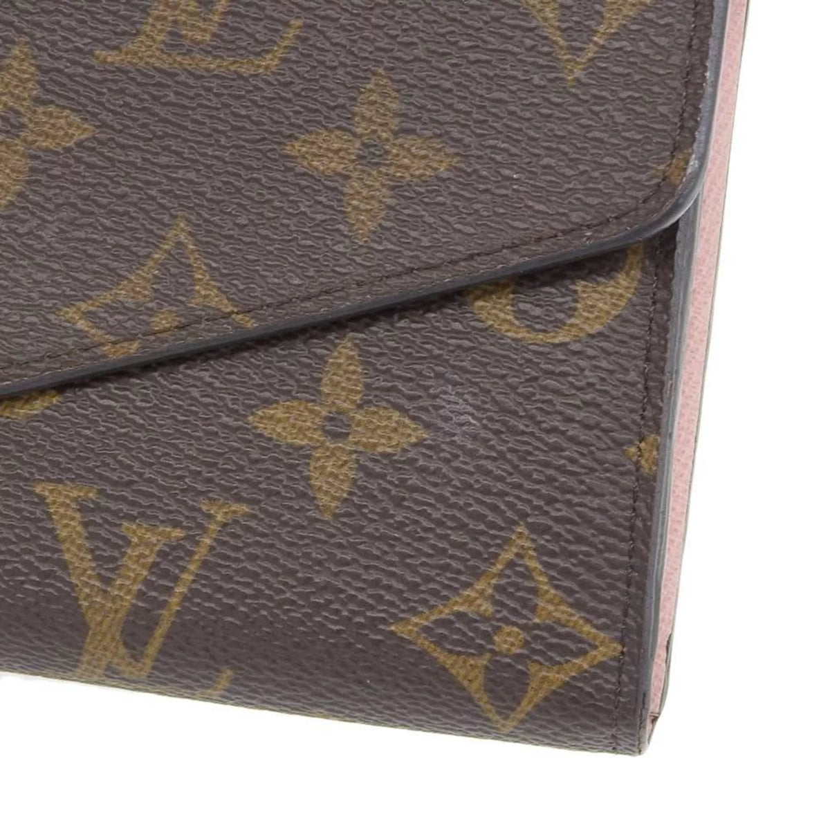 Pre-Owned Monogram Pink Long Wallet D18757