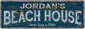 Blue Rustic Cabin Home Decor 8x24 Metal H942329