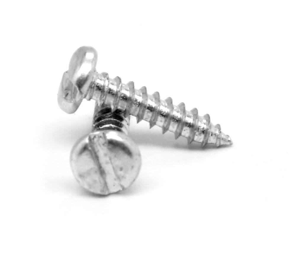 Sheet Metal Screw Slotted Pan Head Type A Low Carbon Steel Zinc Plated Pk 500 P223
