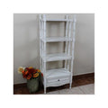 Carved Wood 4-Tier Bookshelf B90963