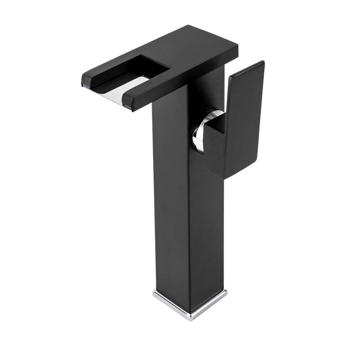 Black Wall Mount Waterfall Sink Faucet M42827