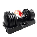 25 lb Adjustable Dumbbell Set, Pair, Black O7524