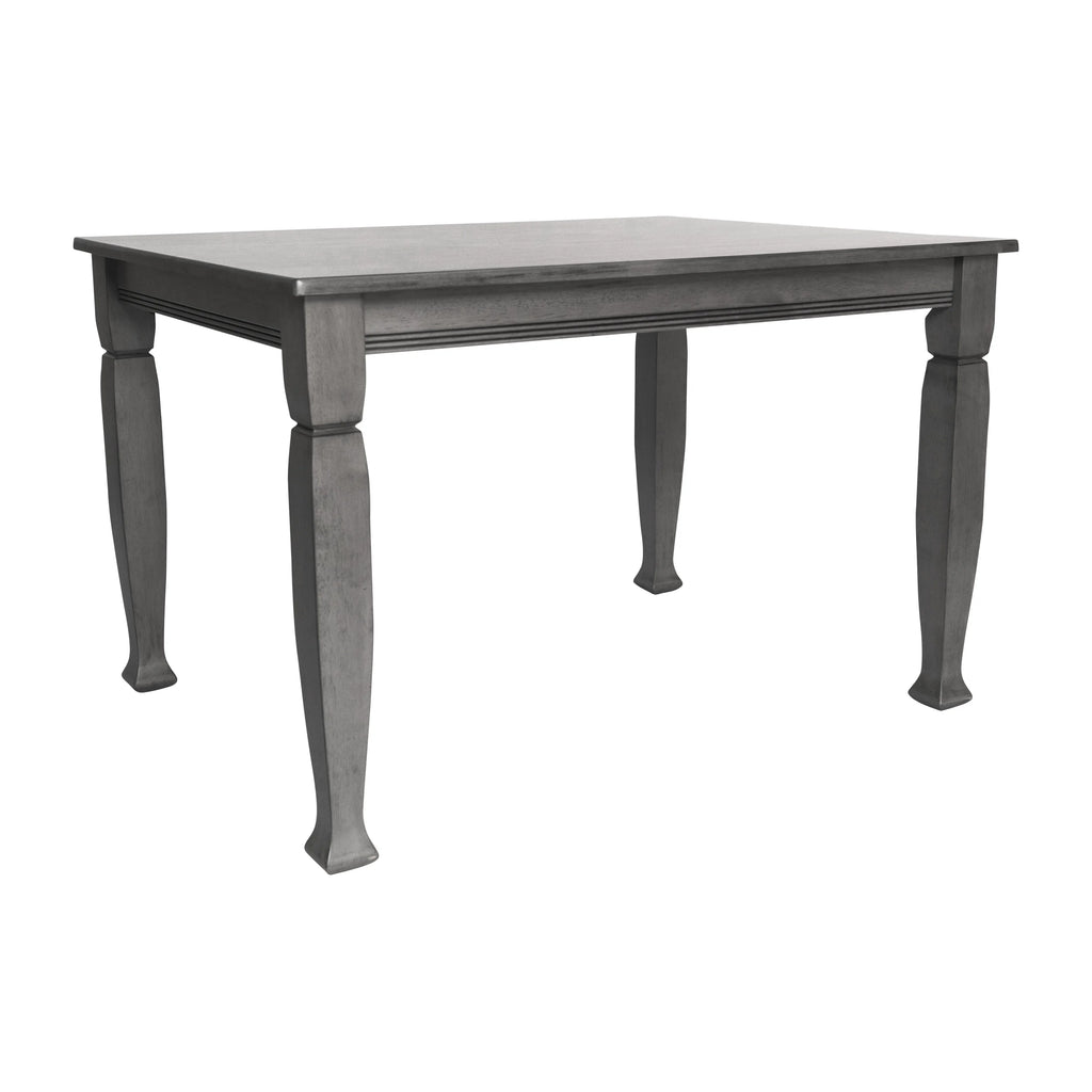 47" Solid Wood Dining Table with Turned Wooden Legs S404485
