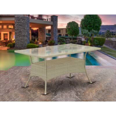 Natural Linen Acacia Wood Dining Table N451