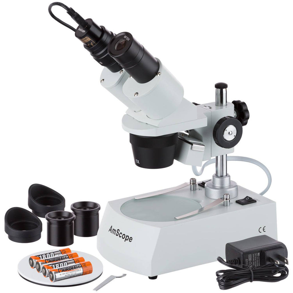 Cordless LED Stereo Microscope with Camera B64096