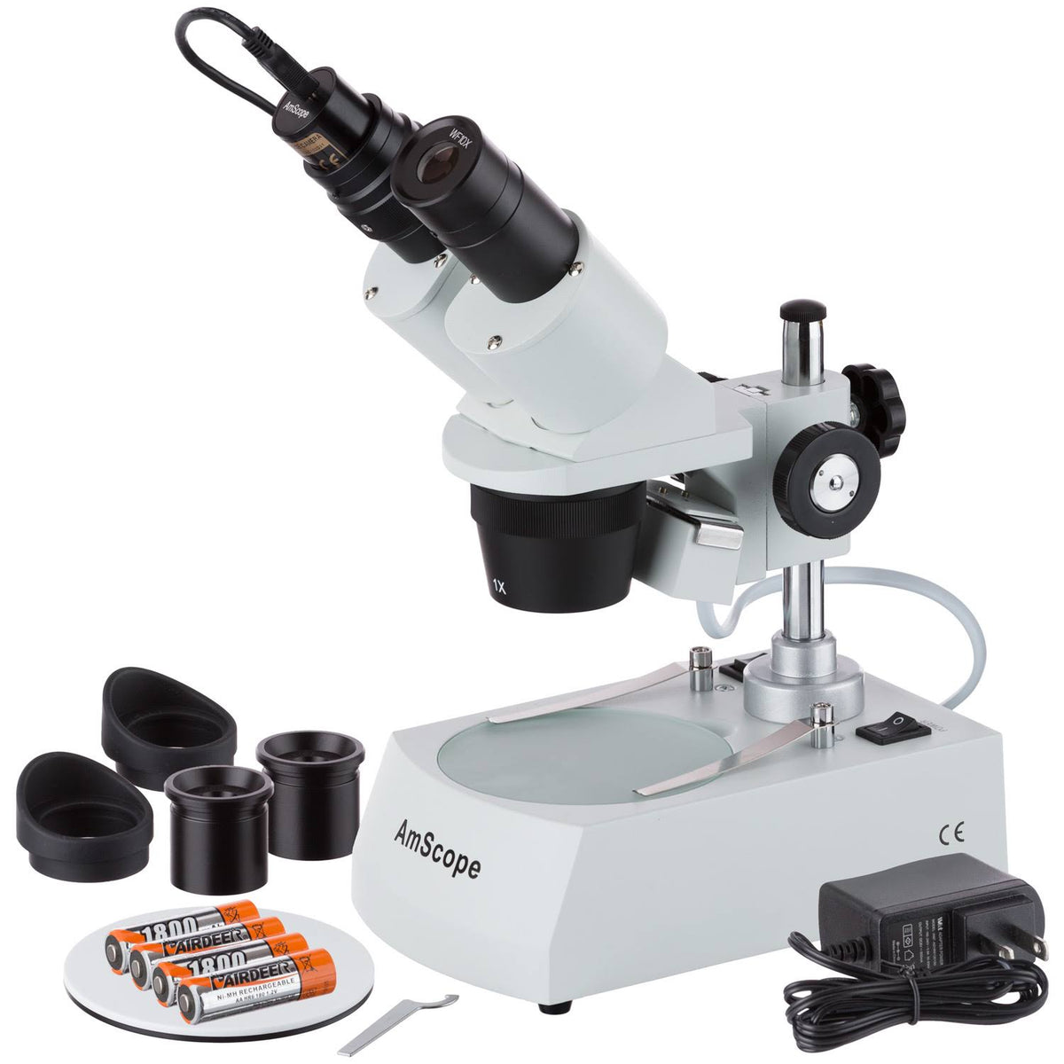 Cordless LED Stereo Microscope with Camera B64096