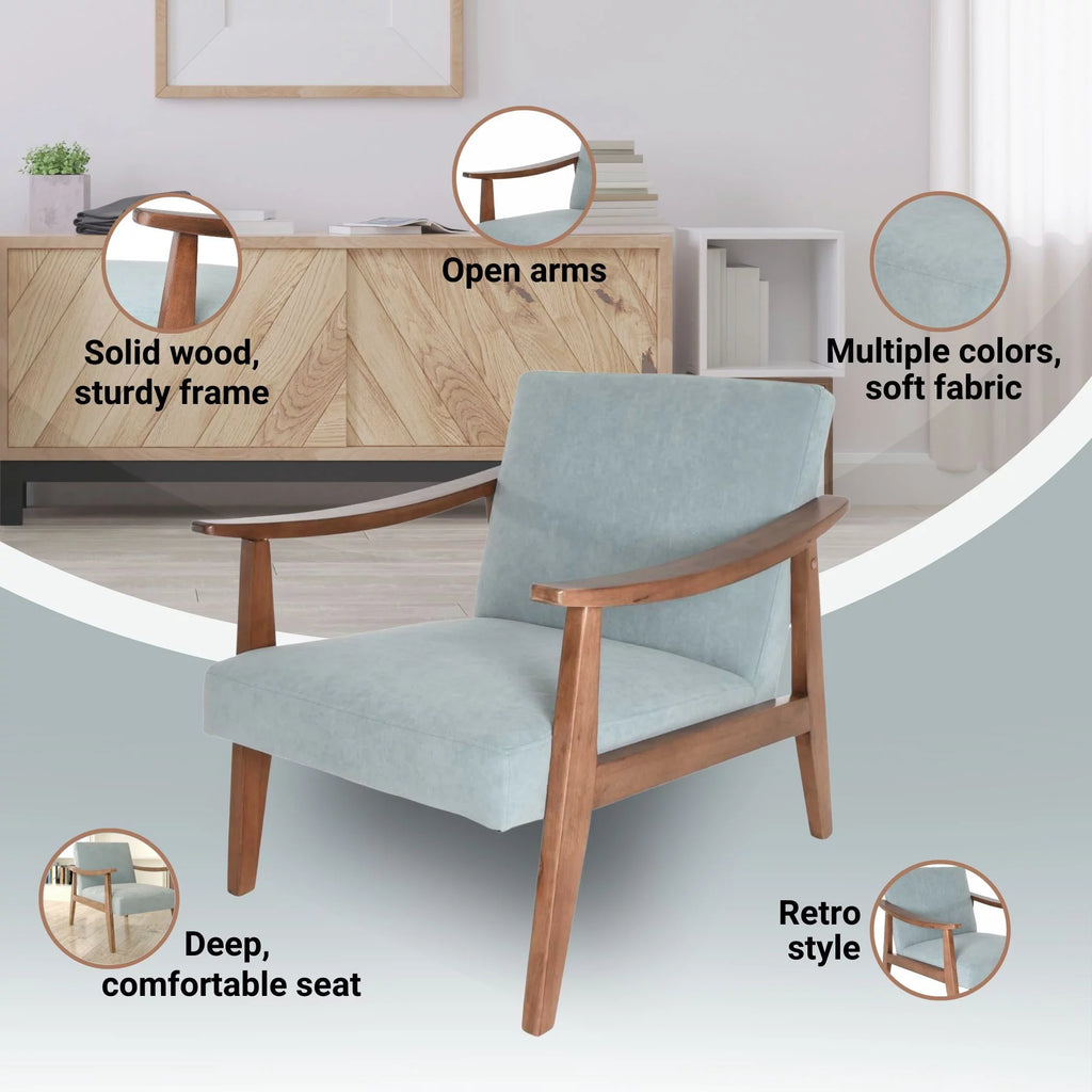 Mid Century Modern Upholstered Armchair K692023