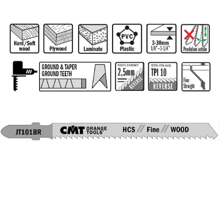 Jig Saw Blades for Wood 25-Pack P438529