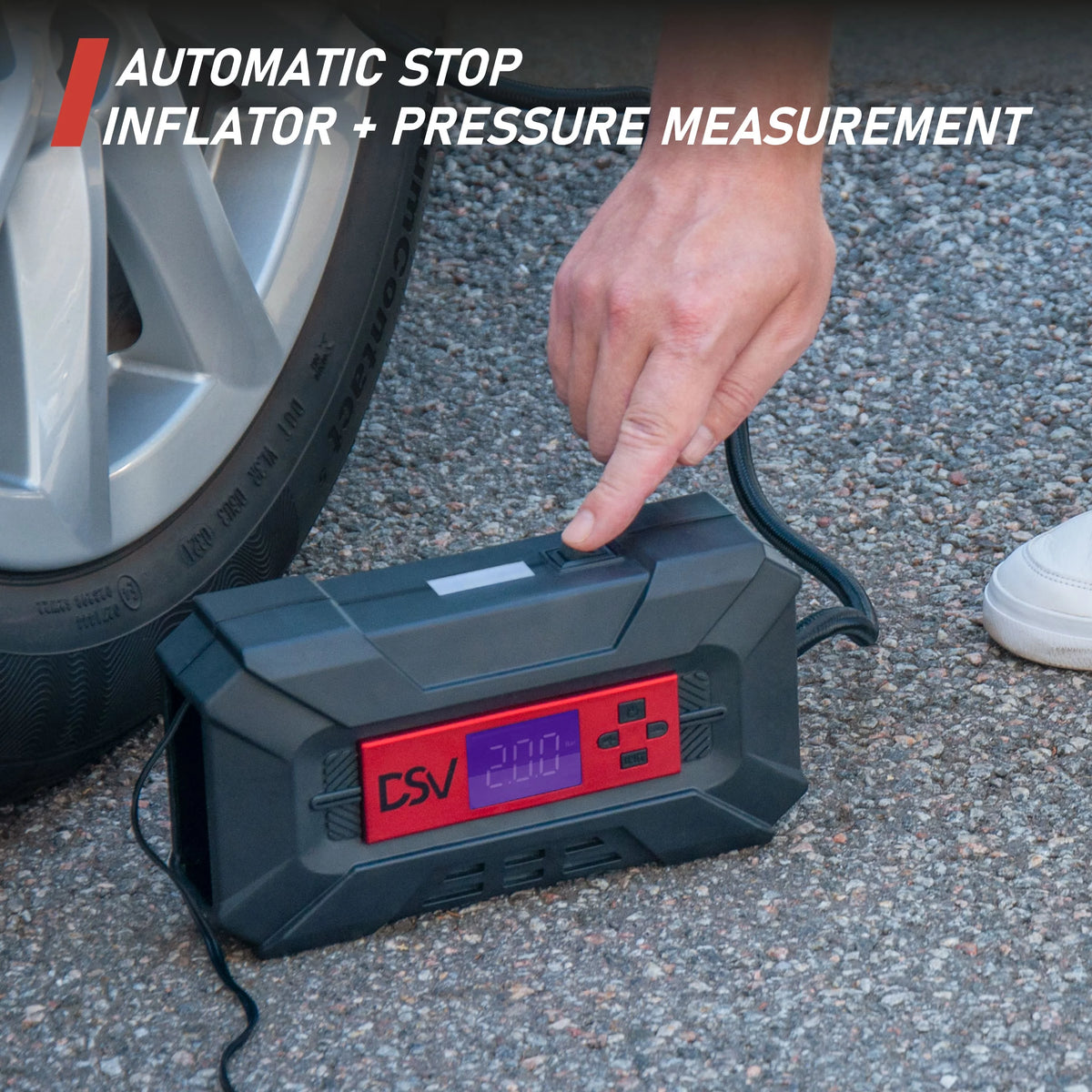 Compact Tire Inflator Air Pump 12V DC 150PSI W9807