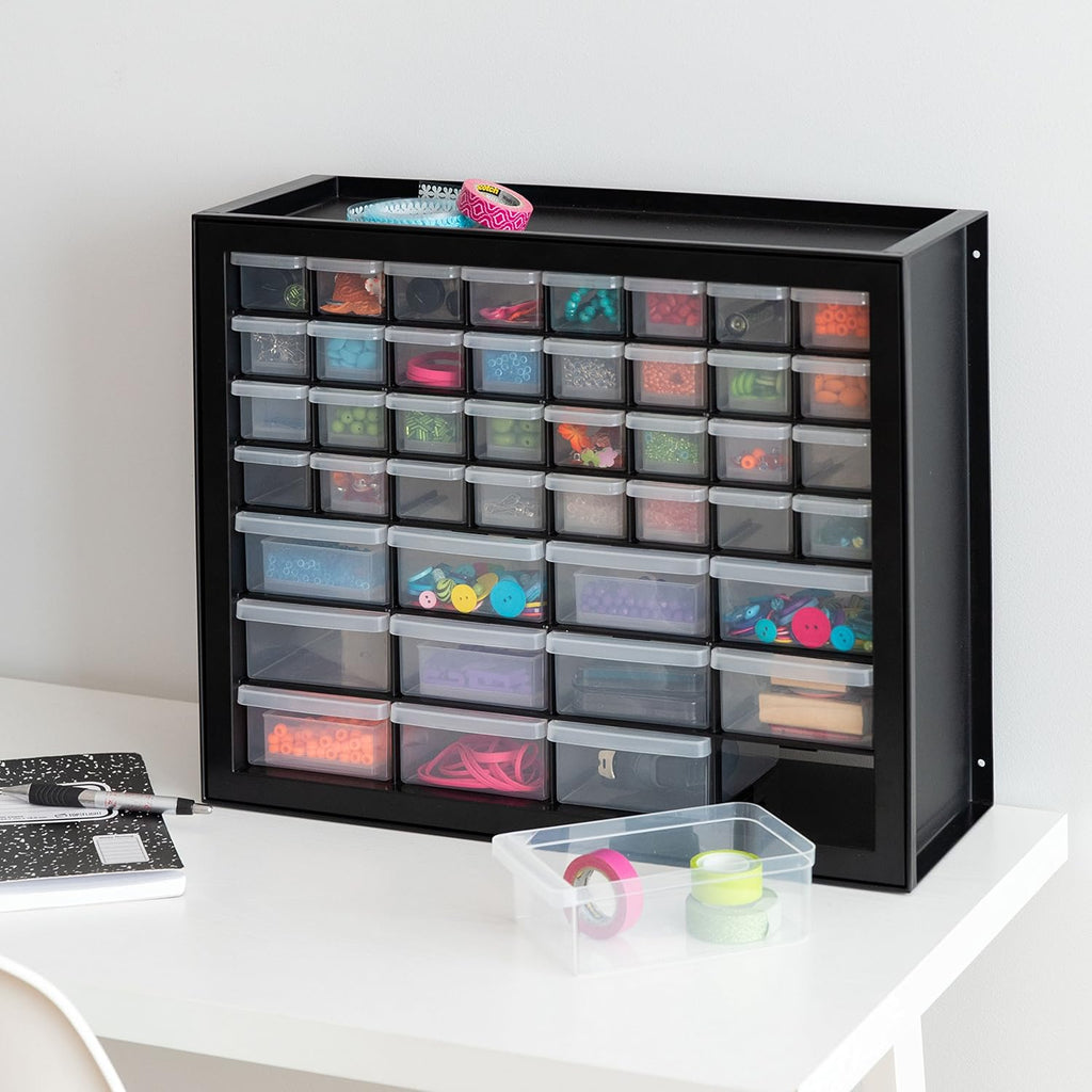 44 Drawer Parts and Hardware Cabinet, Black F998257
