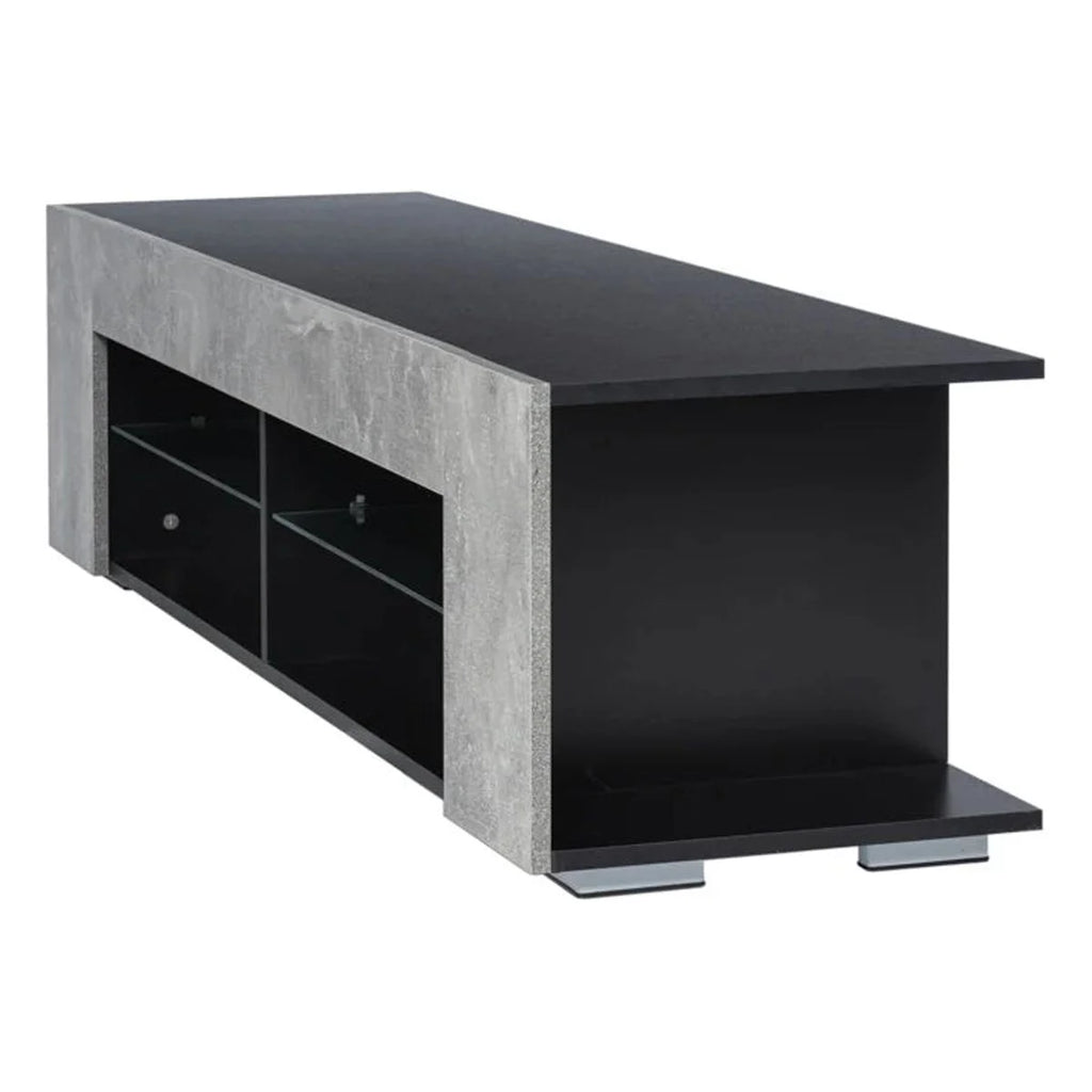 High Gloss 4-Shelf TV Stand with Bookshelves M951