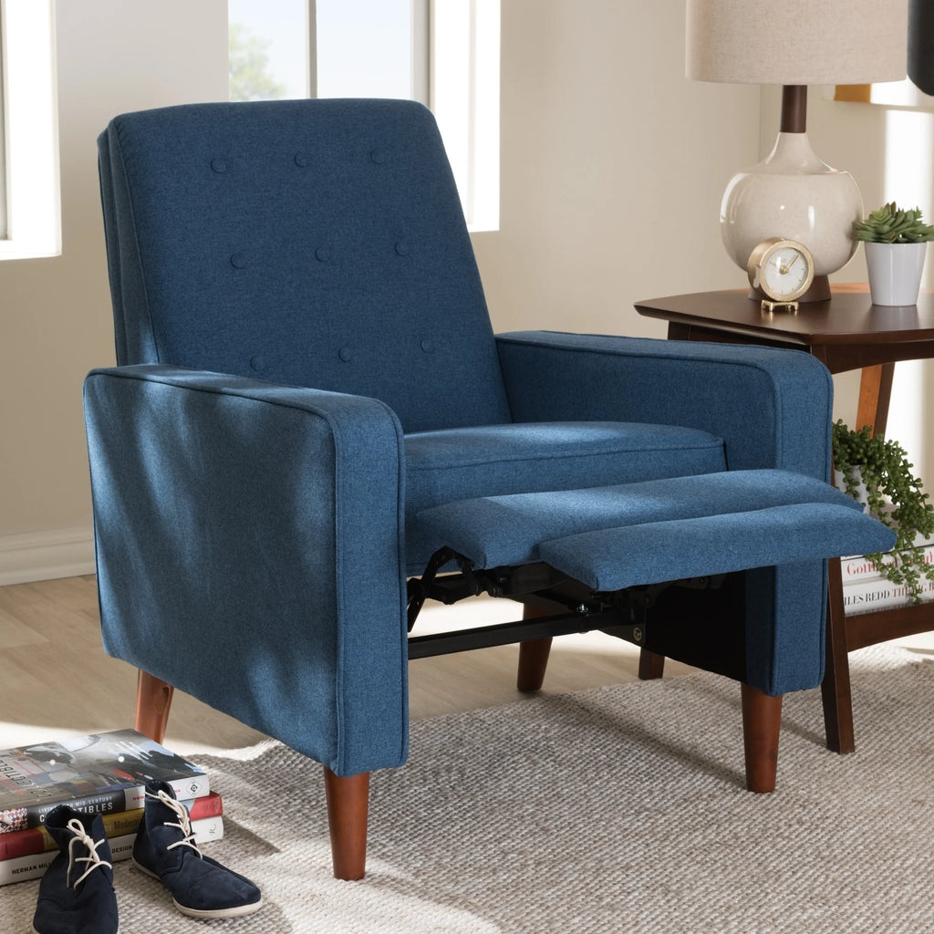 Slate Grey Fabric Recliner K314