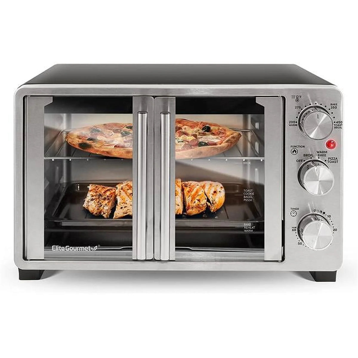 Black Double French Door Toaster Oven J983466